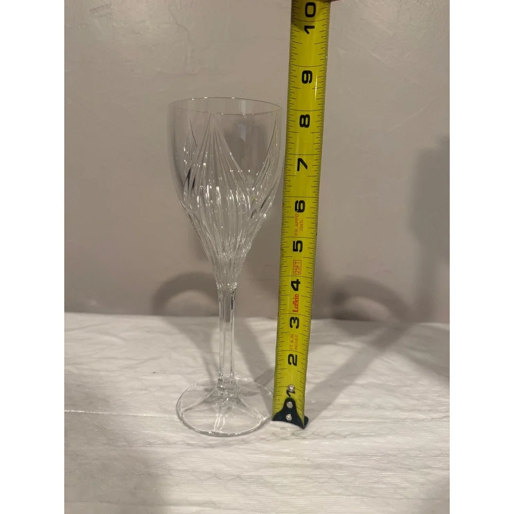 Waterford Elegance Accent Wine Glass Clear Excellent Crystal Pulled Stem 9.5in